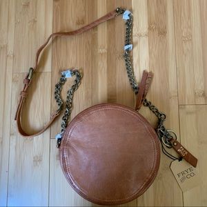 Frye Riley Leather Circle Crossbody Bag